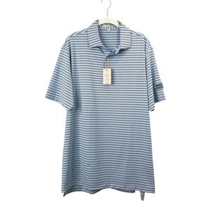NEW Peter Millar Fairmont performance polo shirt Size L asplundh embroidery